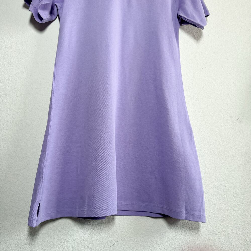 PANGAIA Organic Cotton Polo Dress Lavender A Line Large NWT Sustainable - Picture 7 of 9
